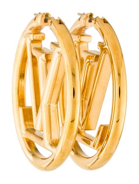 louis vuitton gold hoop earrings.